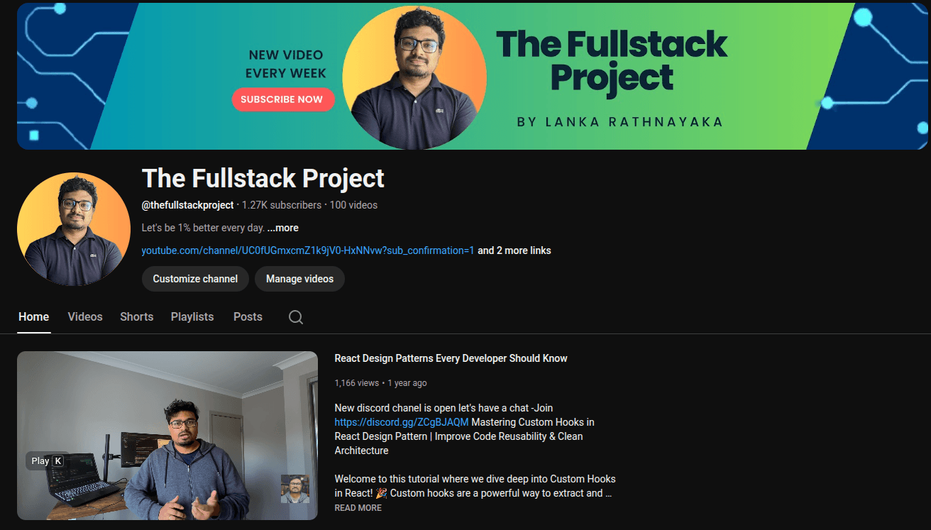 YouTube Channel Banner